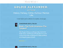 Tablet Screenshot of goldiealexander.com